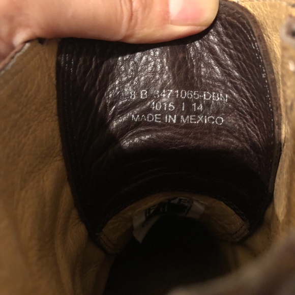 Frye Courtney Lace Up Leather Boots Brown Size 8 Taylor Swift Inspired - Picture 6 of 8